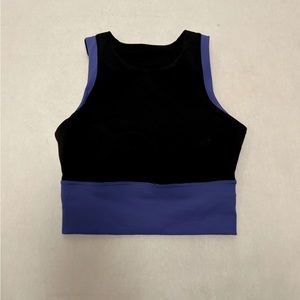 Lululemon Kick Serve Bra Crop Top Blue Black 4